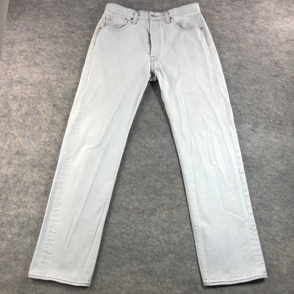 Levi 501 XX Mens 34x36 (Actual 32x32) Light Wash Button Fly Jeans